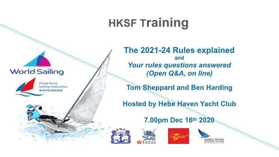 HHYC Racing Rules of Sailing Webinar